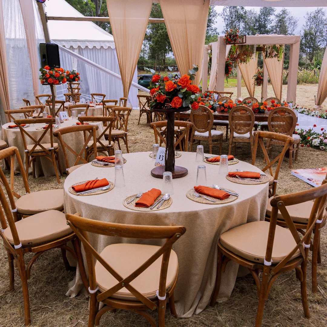 Elegant Chair and Table Décor